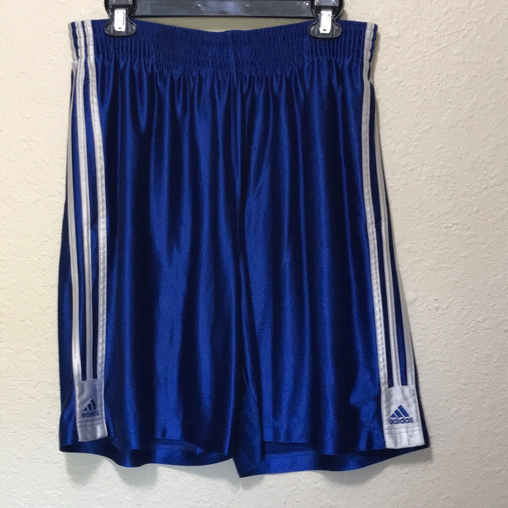 Adidas Men's Royal Blue Athletic Shorts. Good Condition. Size L.